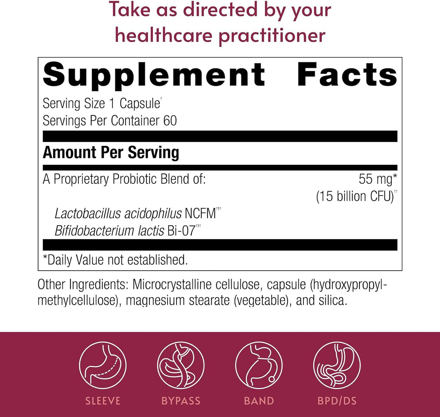 Bariatric Advantage FloraVantage Balance Capsules – Probiotic for Post-Bariatric Digestive Health (60 Capsules) - görsel 4