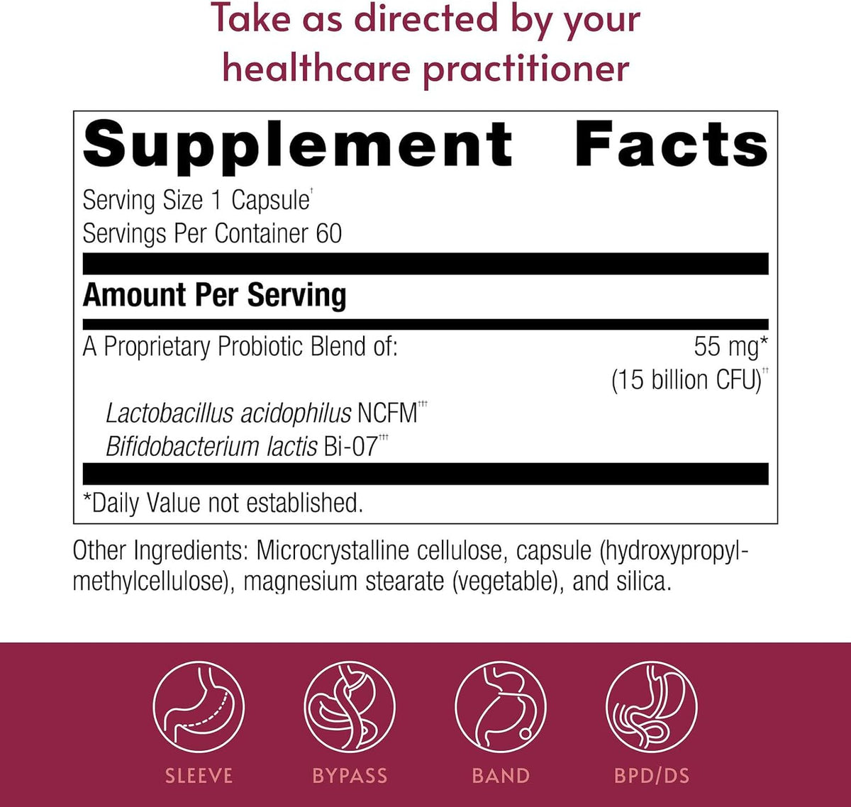 Bariatric Advantage FloraVantage Balance Capsules – Probiotic for Post-Bariatric Digestive Health (60 Capsules) - görsel 4