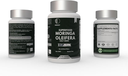Heroot Organic Moringa Capsules – 60 Capsules