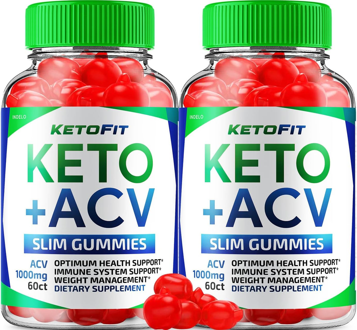 Ketofit ACV Gummies Advanced 1000mg, 2 Pack (120 Gummies) - görsel 1