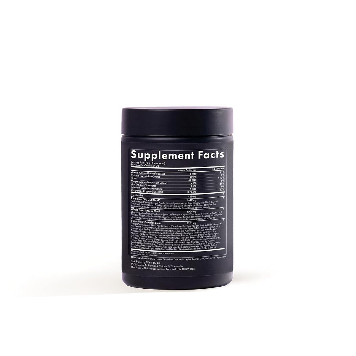 WelleCo The Super Elixir Daily Greens Powder, Mixed Berry (300g) - görsel 3
