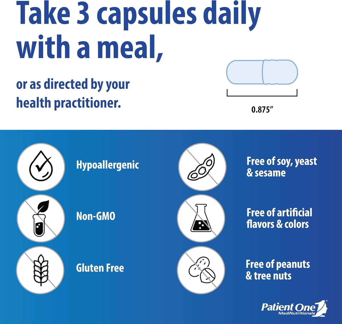 Patient One OpticOne – Food Supplement to Support Optic Nerve Health and Eyesight Function with Vitamins A, E, Lutein, ALA, and More – 180 Capsules - görsel 2