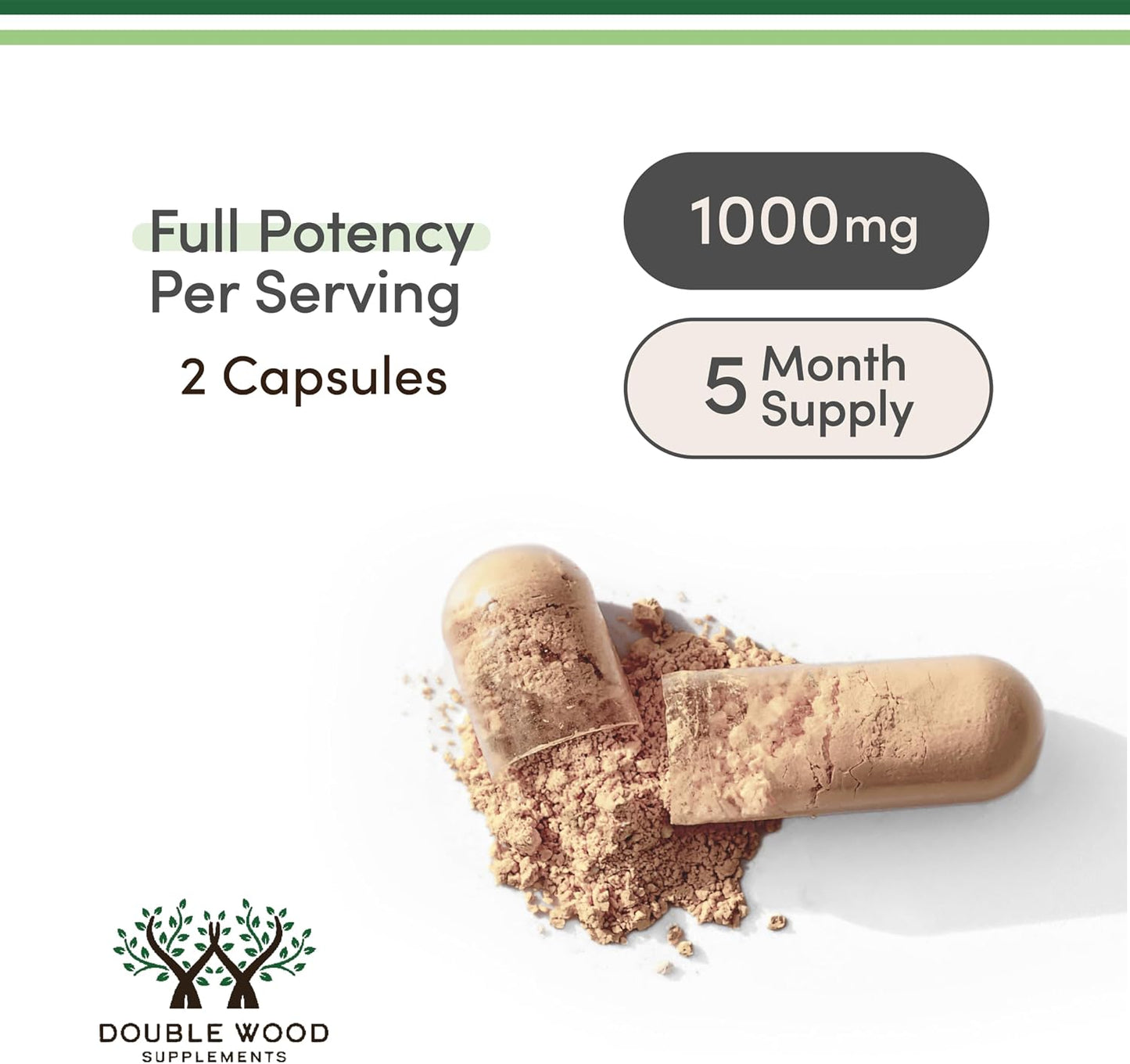 Double Wood Maca Root Capsules – 300 Capsules (1000mg per Serving) – Black, Red and Yellow Maca - görsel 3