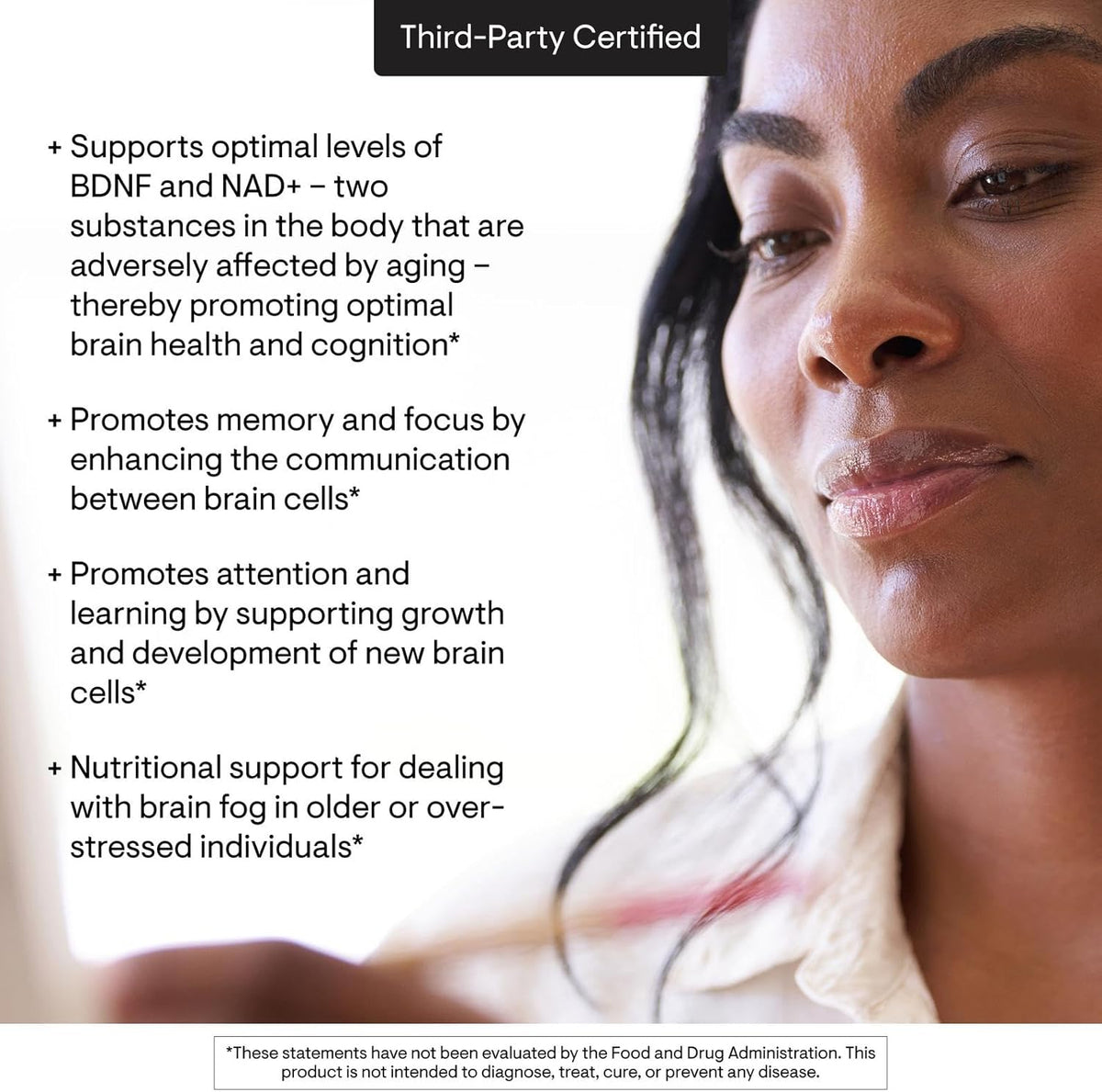 THORNE - Brain Factors - Brain Health Supplement with Nicotinamide Riboside, Coffee Fruit Extract & Betaine Anhydrous - Supports Learning, Memory & Cognition - Independently Tested - 30 Capsules - görsel 5