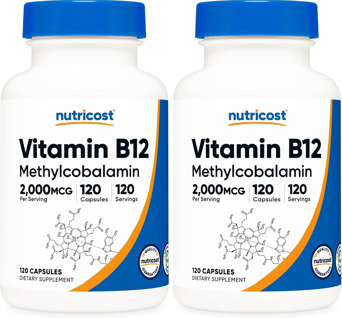 Nutricost Vitamin B12 (Methylcobalamin) 2000mcg, 120 Capsules - görsel 10