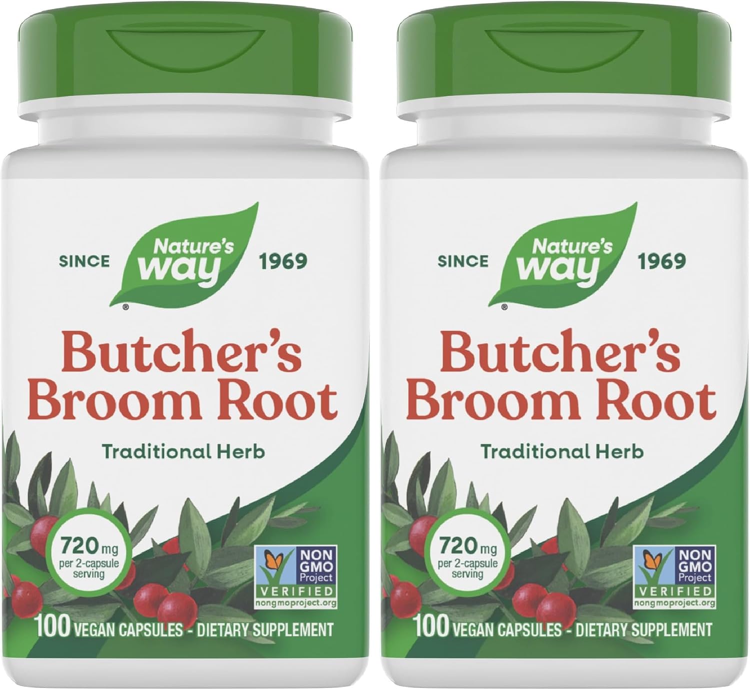 Nature's Way Butcher's Broom – Traditional Herbal Food Supplement, 720 mg, 100 Vegan Capsules - görsel 9