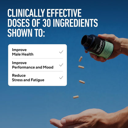 LEGION Triumph Men's Sport Multivitamin - Complete Multivitamin for Men - 30 Servings