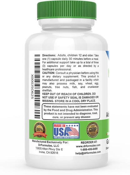 DrFormulas Nexabiotic Multi-Probiotic for Women and Men - 23 Strains with Saccharomyces Boulardii, Lactobacillus Acidophilus, Bifidobacterium Longum, Prebiotic - 60 Delayed-Release Capsules