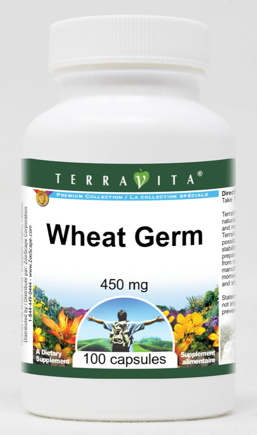 Terravita Wheat Germ - 450 mg, 100 Capsules - görsel 1