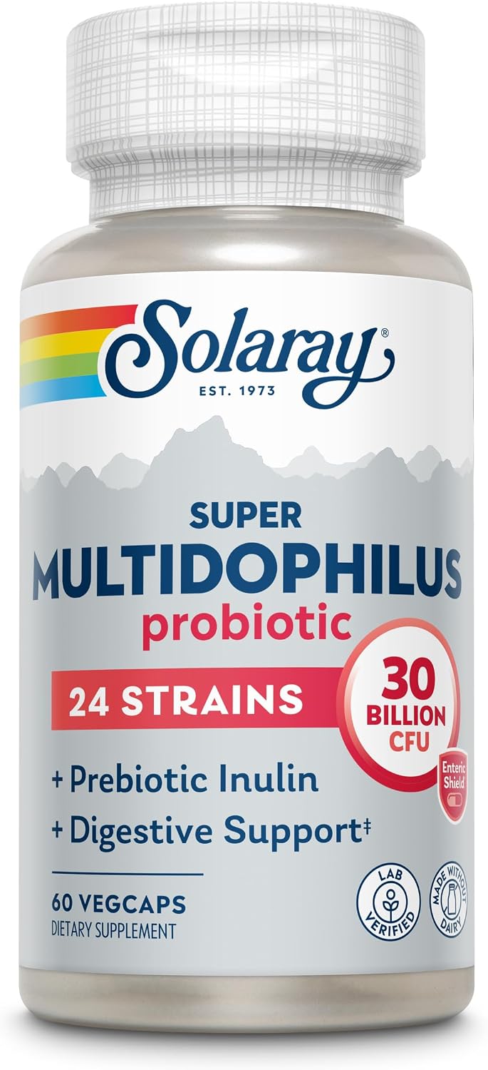 SOLARAY Multidophilus 24 Strain Probiotic 30 Billion CFU - 60 Veg Capsules - görsel 4