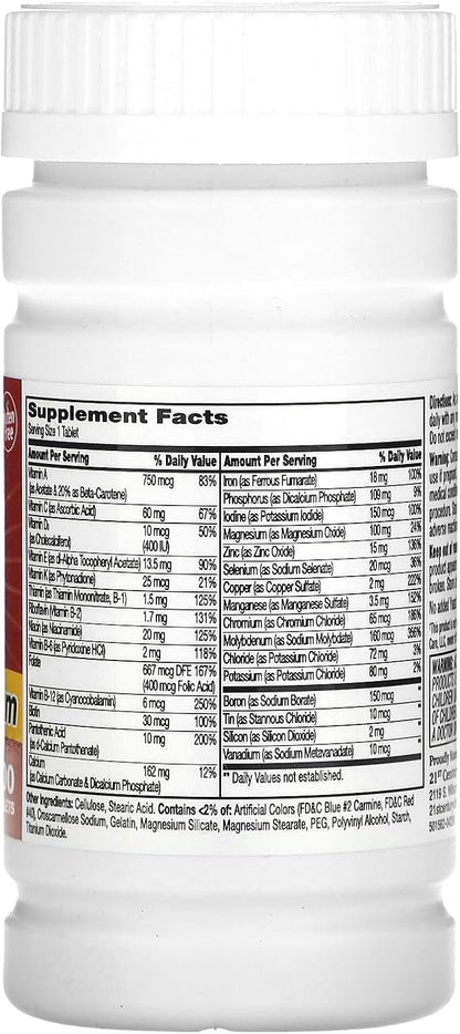 21st Century One Daily Maximum Multivitamin, 100 Tablets