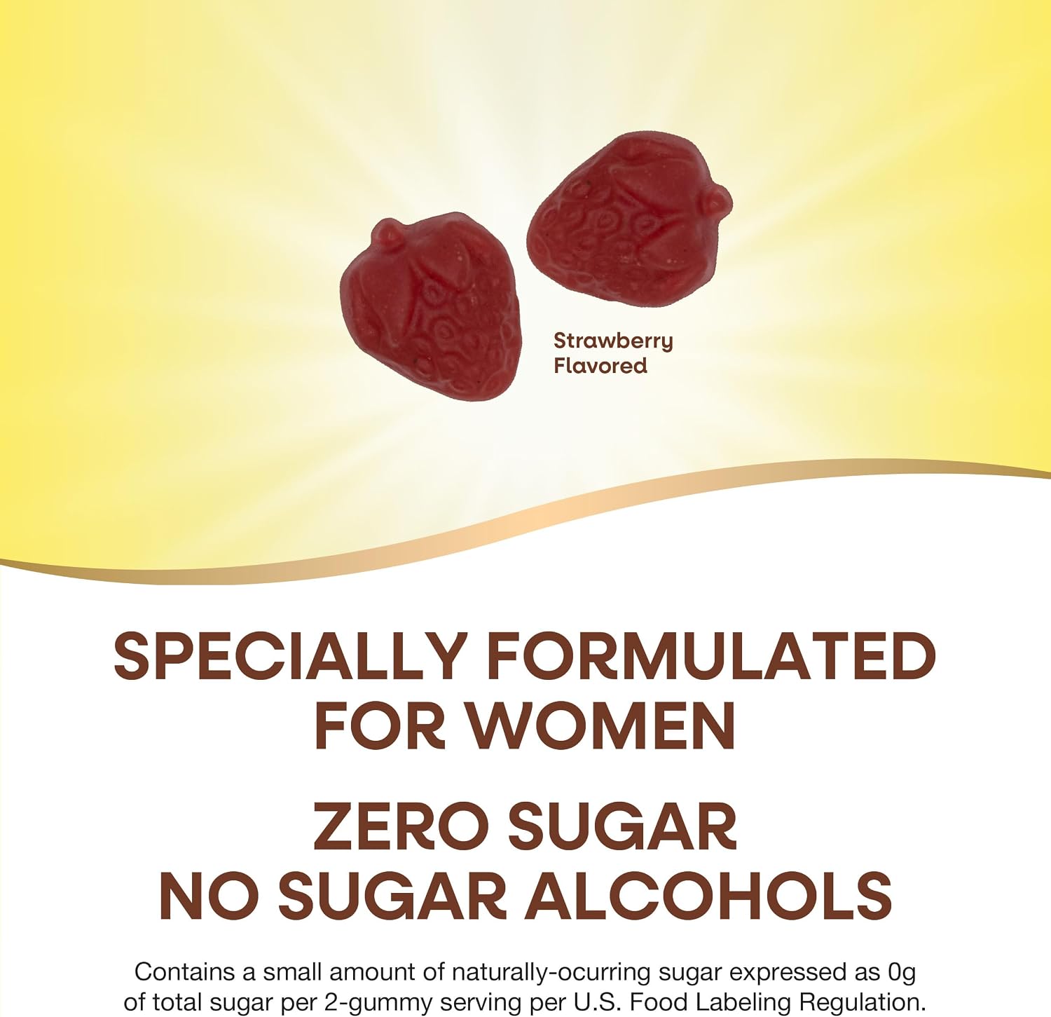 Nature's Way Alive! Zero Sugar Women's Gummy Multivitamins, Strawberry, 80 Gummies - görsel 2