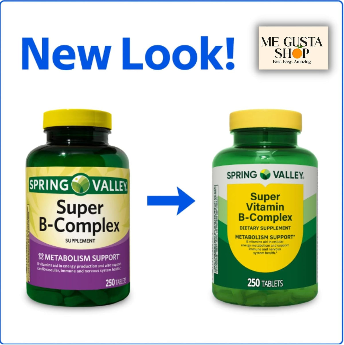 Spring Valley Super Vitamin B Complex Tablets, 500 Count (2-Pack) - görsel 7