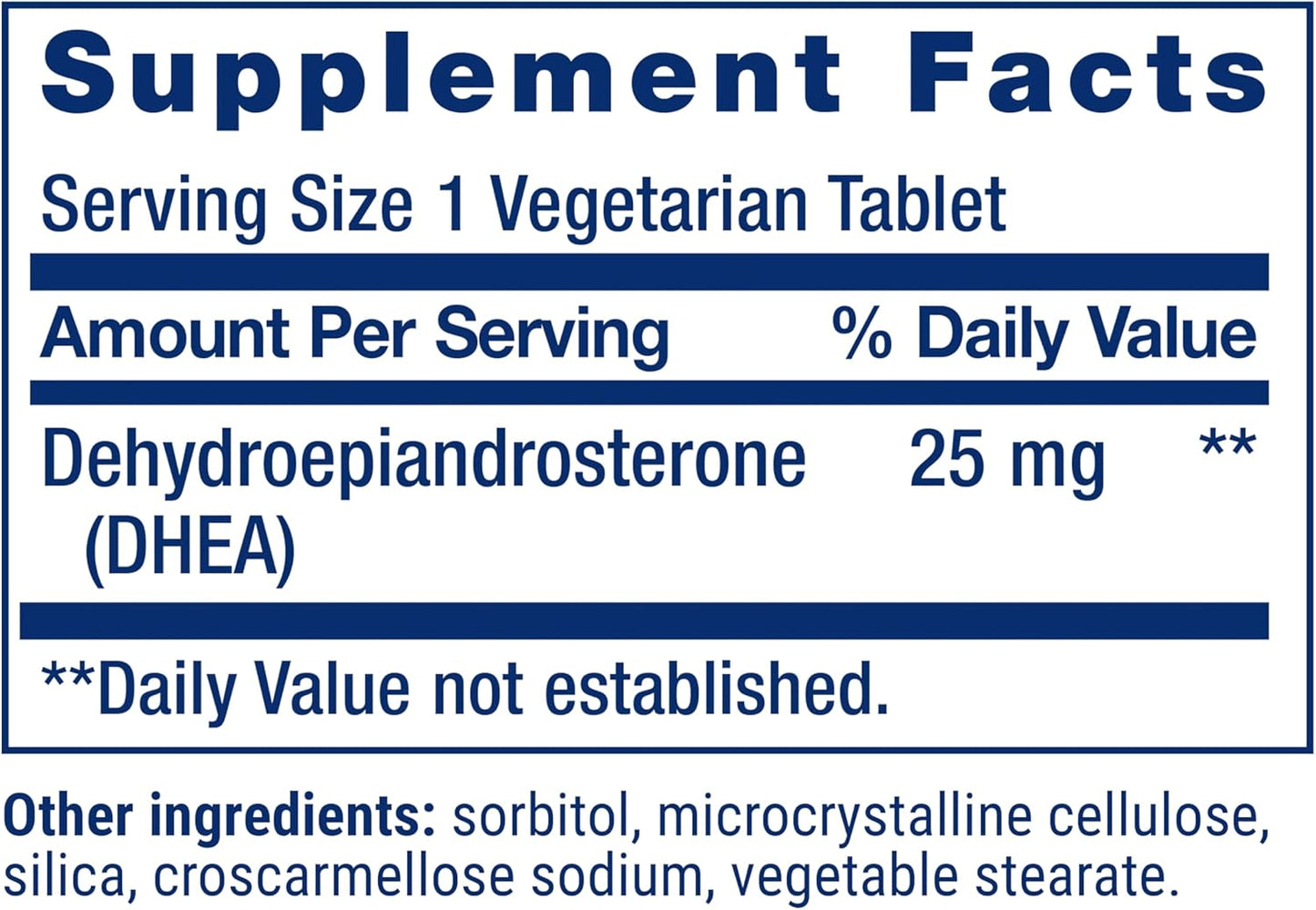 Life Extension DHEA 25 mg – Hormone Balance Food Supplement, Memory, Muscle Health, Bone Health, Dissolve-in-Mouth Tablets - görsel 3