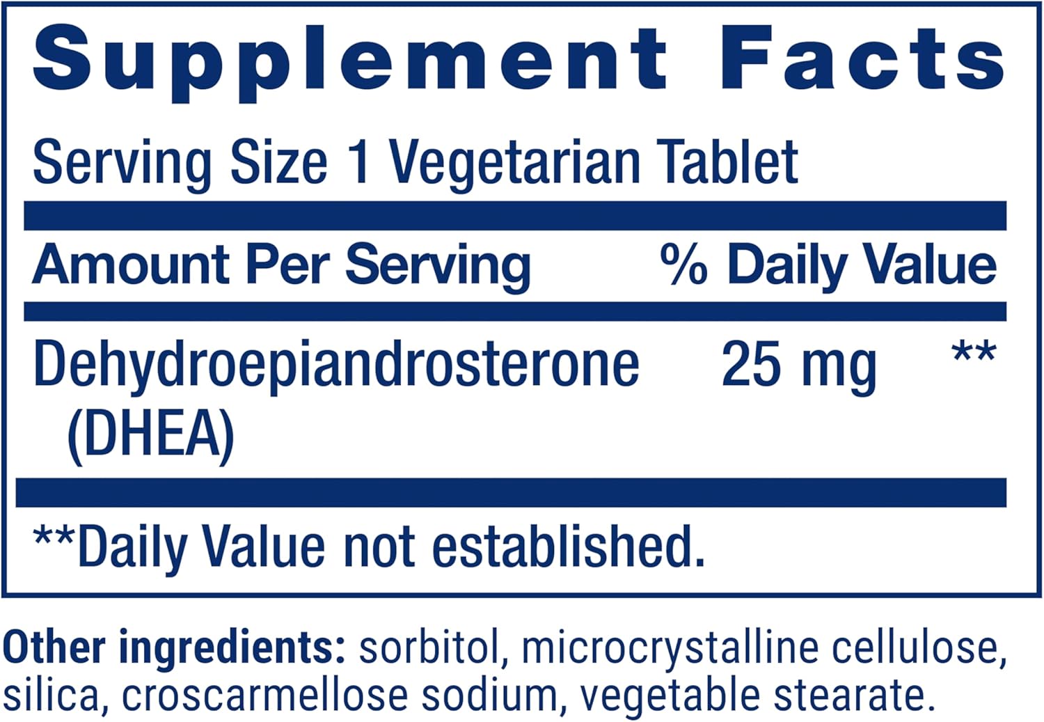 Life Extension DHEA 25 mg – Hormone Balance Food Supplement, Memory, Muscle Health, Bone Health, Dissolve-in-Mouth Tablets - görsel 3