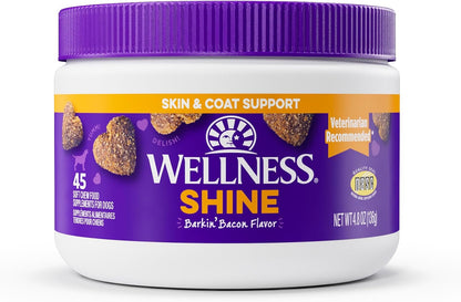 Wellness Salmon Flavoured Soft Chew Immune & Allergy Supplements for Dogs, 45 Chews