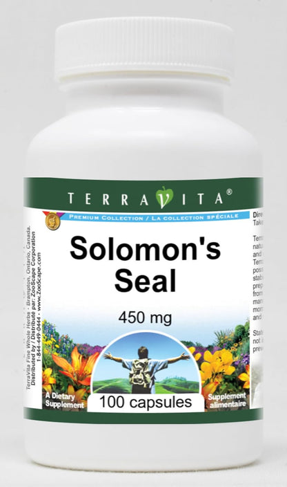 Solomon's Seal - 450 mg (100 Capsules, Pack of 3)