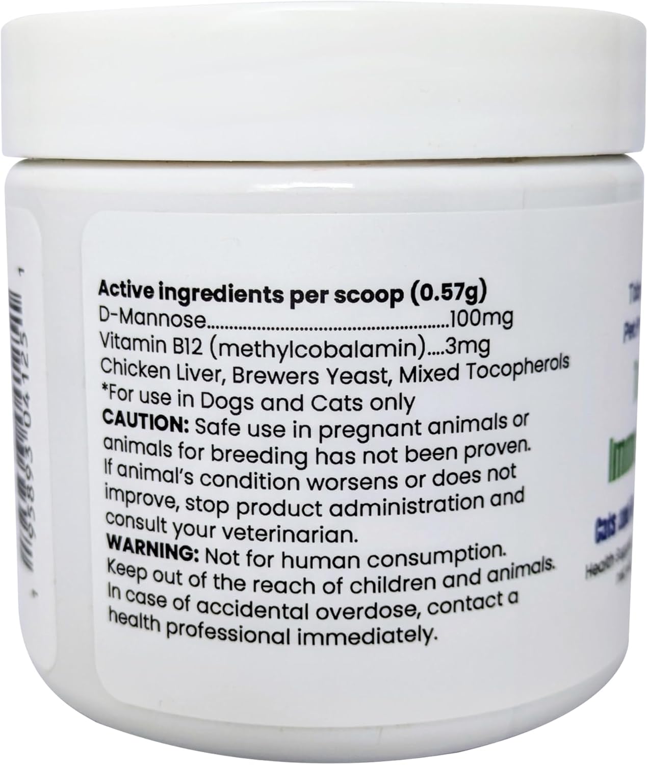 Toby's Immune Boost - Methylcobalamin B12 & D-Mannose Powder for Dogs and Cats - görsel 7