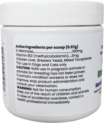 Toby's Immune Boost - Methylcobalamin B12 & D-Mannose Powder for Dogs and Cats