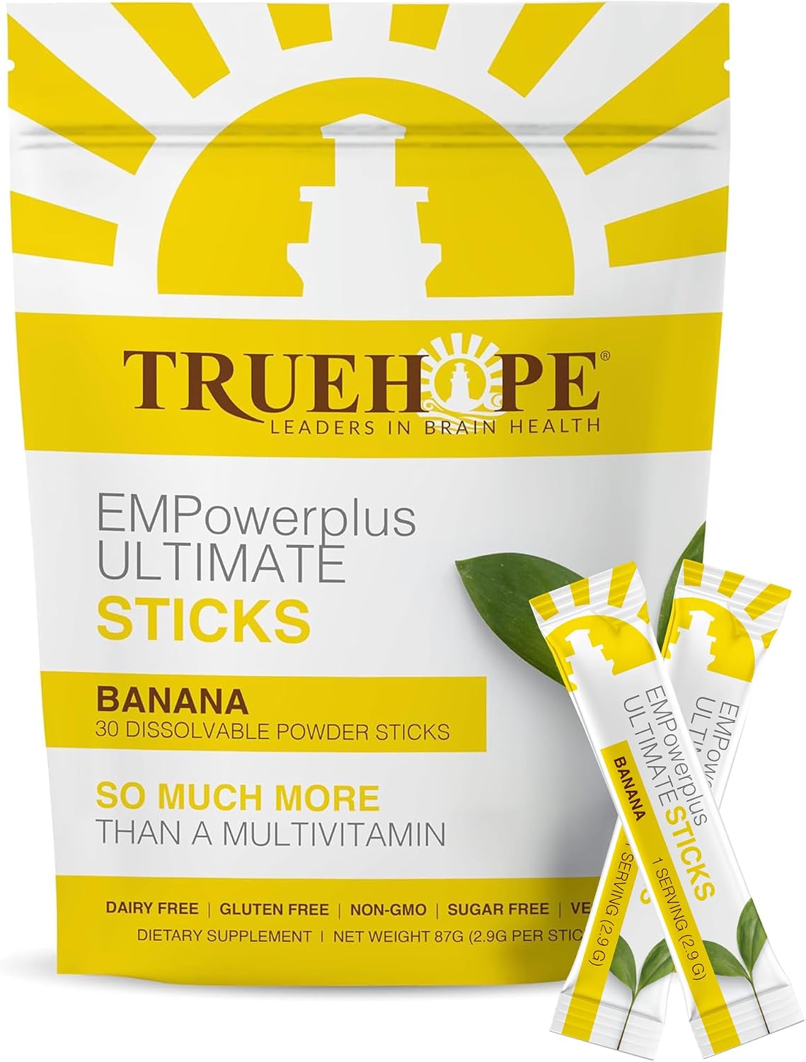 Truehope Multivitamin Nootropic Pouches with Inositol - Once-Per-Day EMPowerplus Ultimate Sticks - 30 Sachets (Tropical) - görsel 10