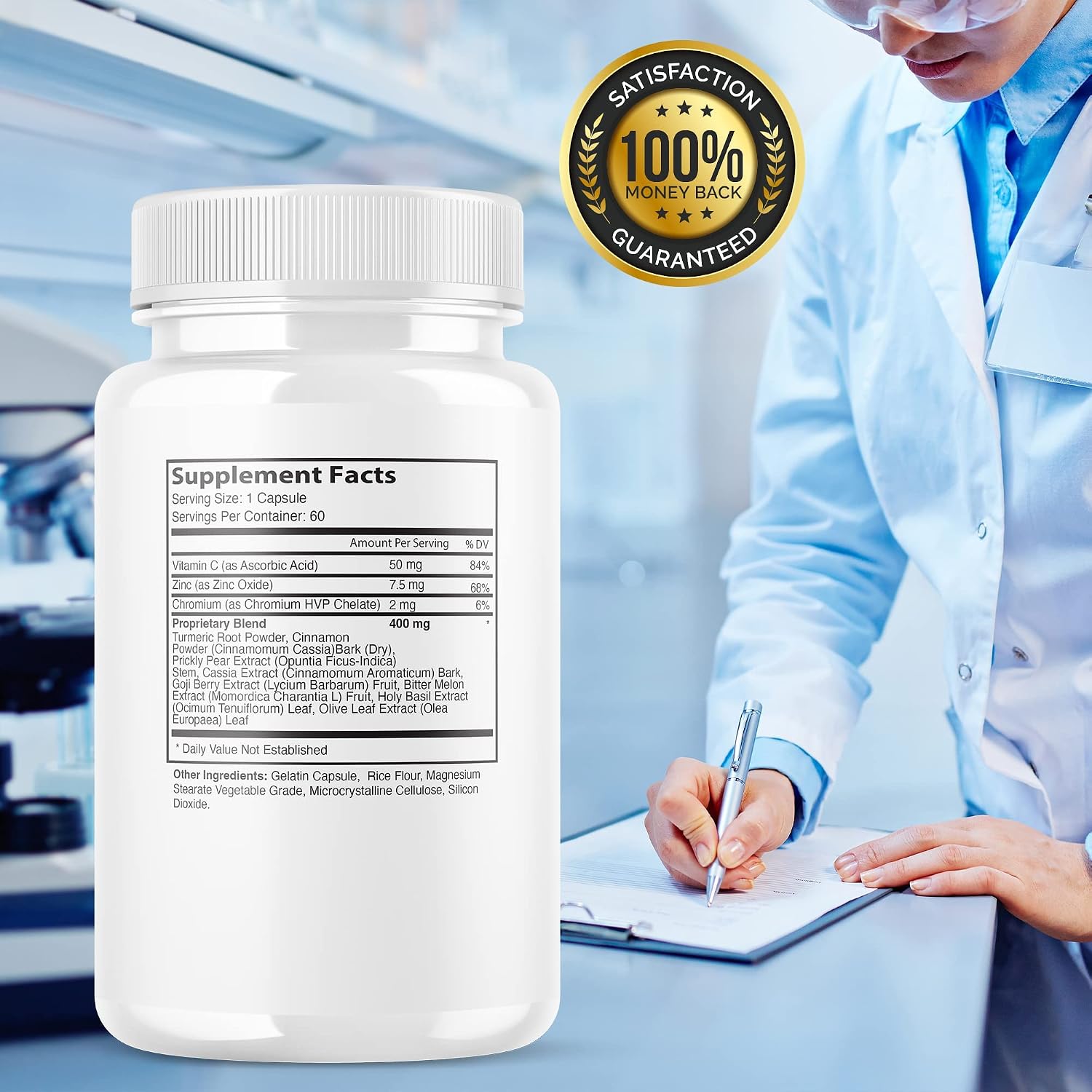 Glucofreeze Capsules – Official Formula with Cinnamon Bark (300 Capsules) - görsel 2