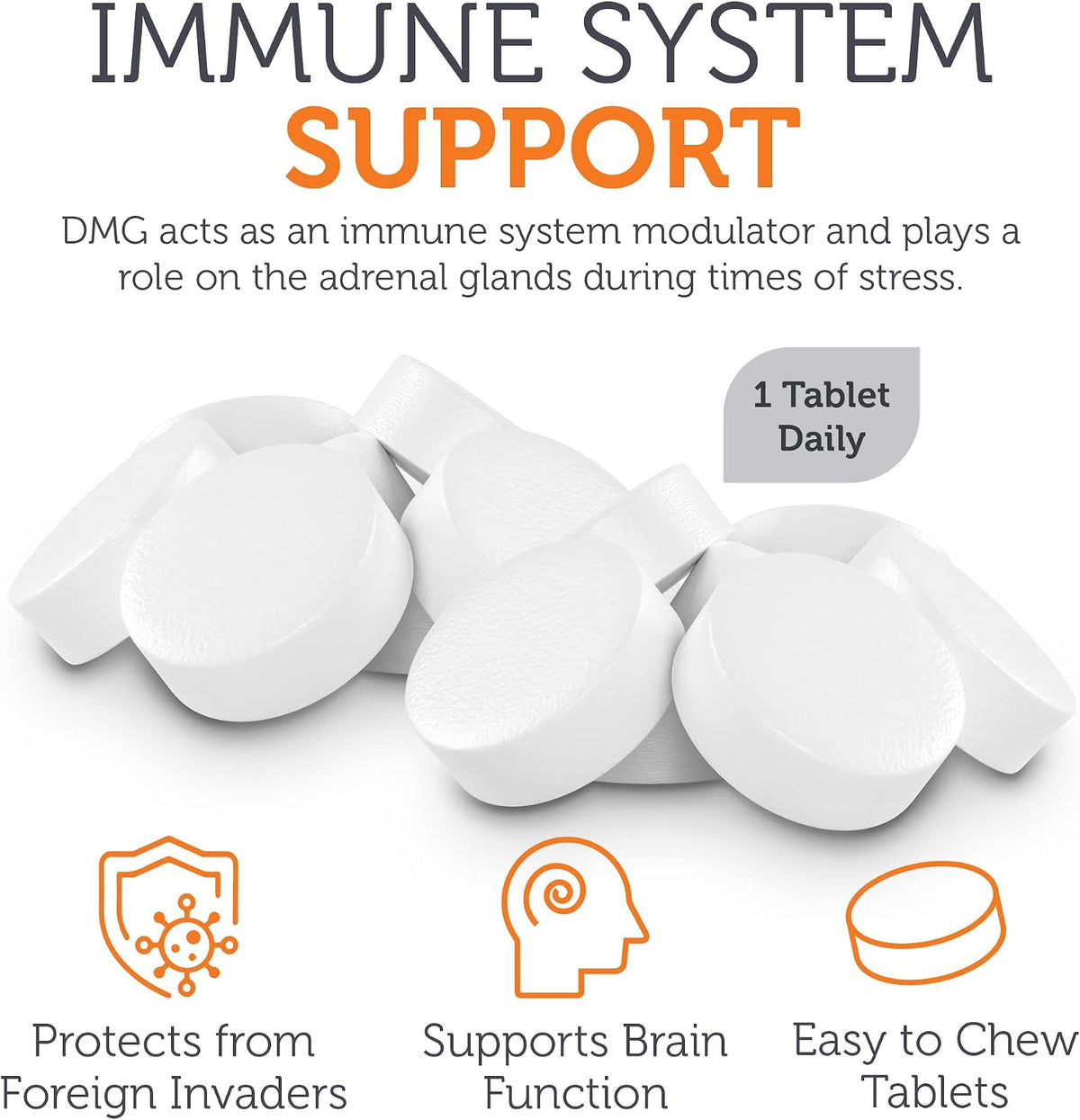 Zahler DMG 500mg – Dimethylglycine Supplement for Endurance & Immune Support – 90 Chewable Tablets - görsel 4