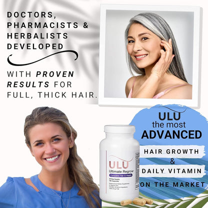 ULULIFE Ultimate Regrow Multivitamin – Hair, Skin and Nails Support (360 Capsules)