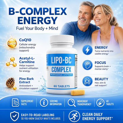 Lipo-BC Complex Food Supplement (60 Tablets)