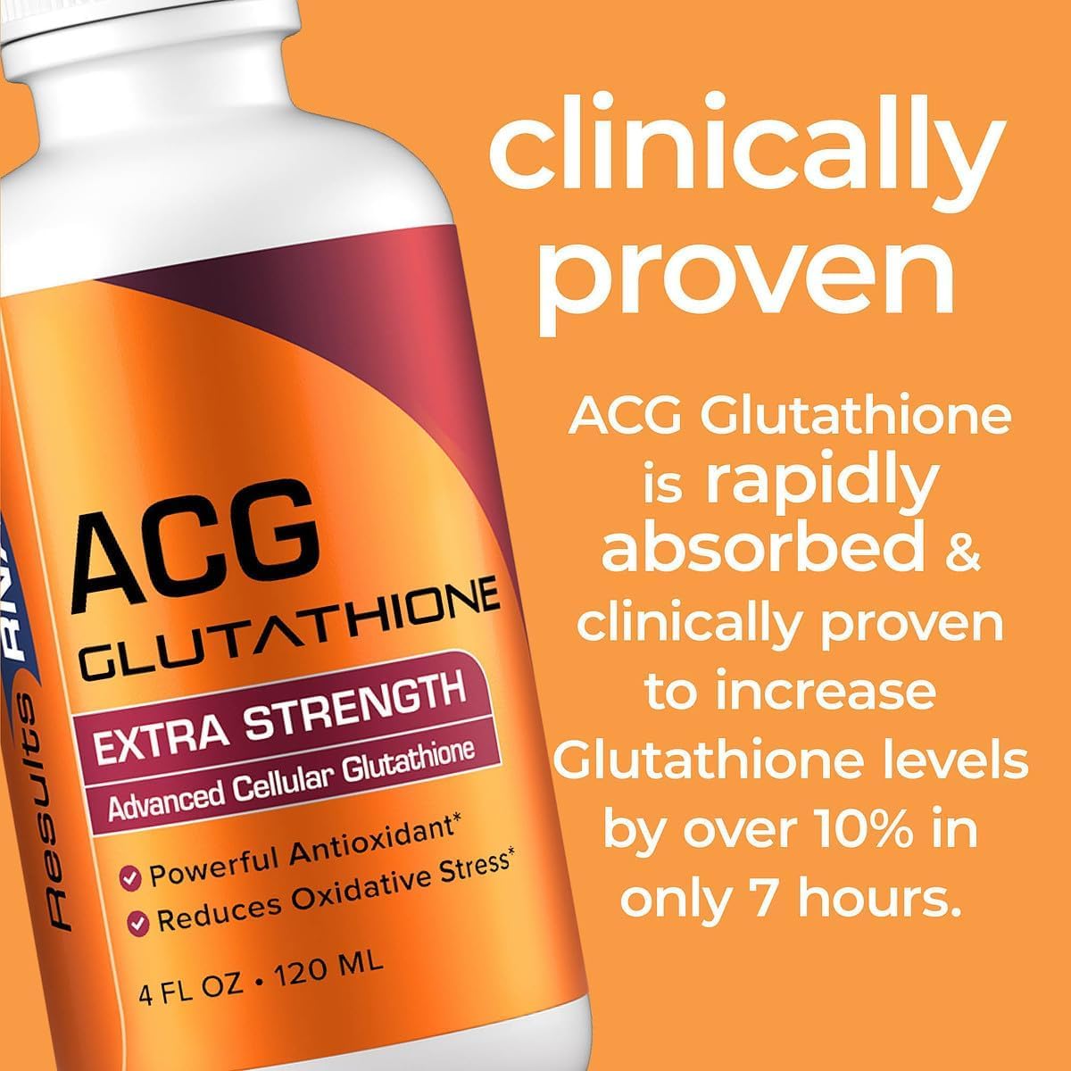 Results RNA ACG Glutathione Extra Strength – Neutralise free radicals – Glutathione is a potent antioxidant that – Image 5