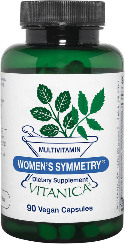 Vitanica Women's Symmetry - High Strength Multivitamin and Mineral, Vegan, 90 Capsules