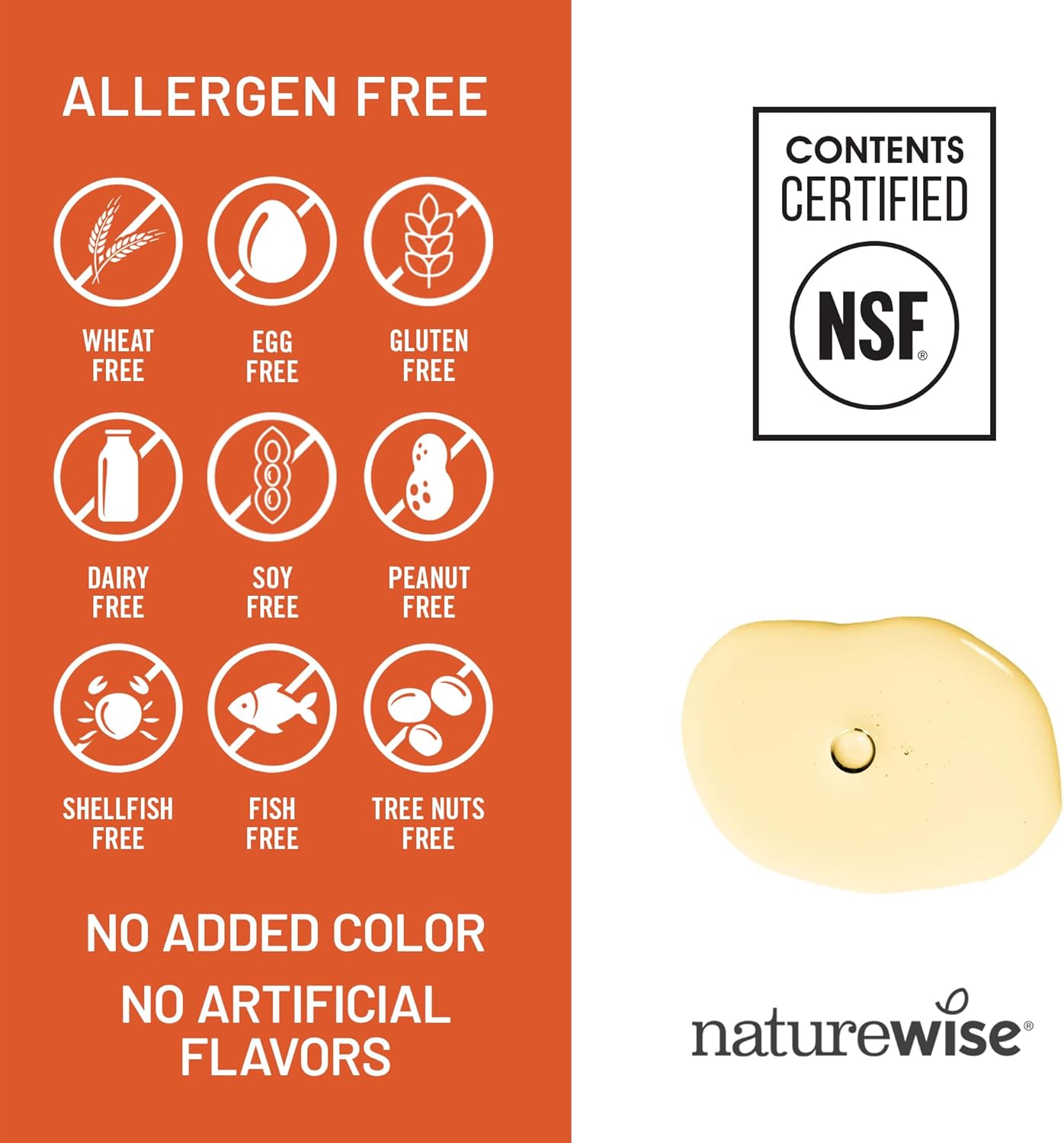 NatureWise Vitamin E 400 IU Softgels (180mg DL-Alpha) - Dairy, Gluten & Soya Free - Non-GMO Antioxidant-Rich Food Supplement for Skin and Immune Health Support - 4-Month Supply, 120 Count - görsel 5