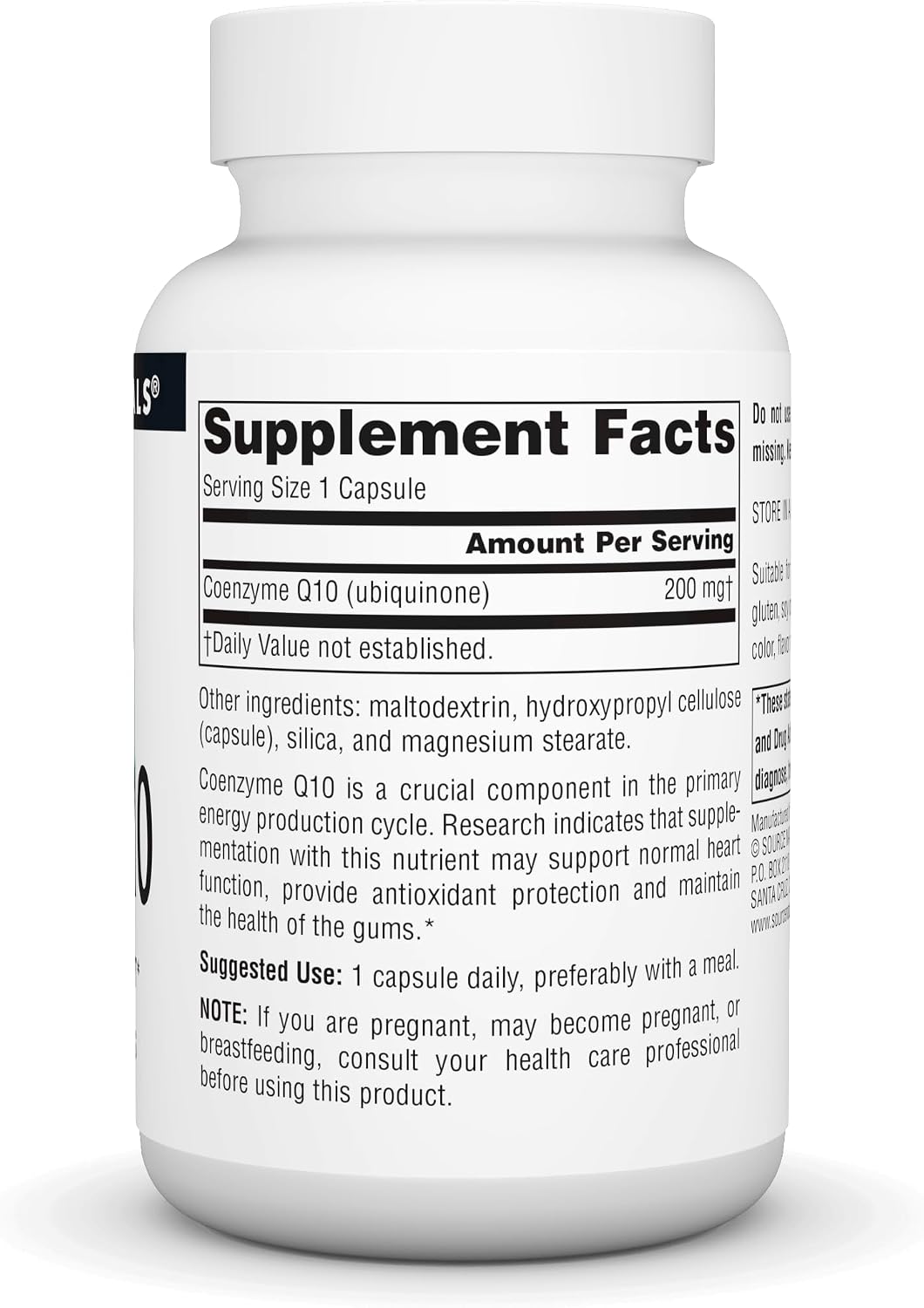 Source Naturals Coenzyme Q10 200 mg – 60 Vegetarian Capsules - görsel 2