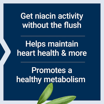 Life Extension No Flush Niacin, B3 for Heart Health & Energy Support, 100 Capsules