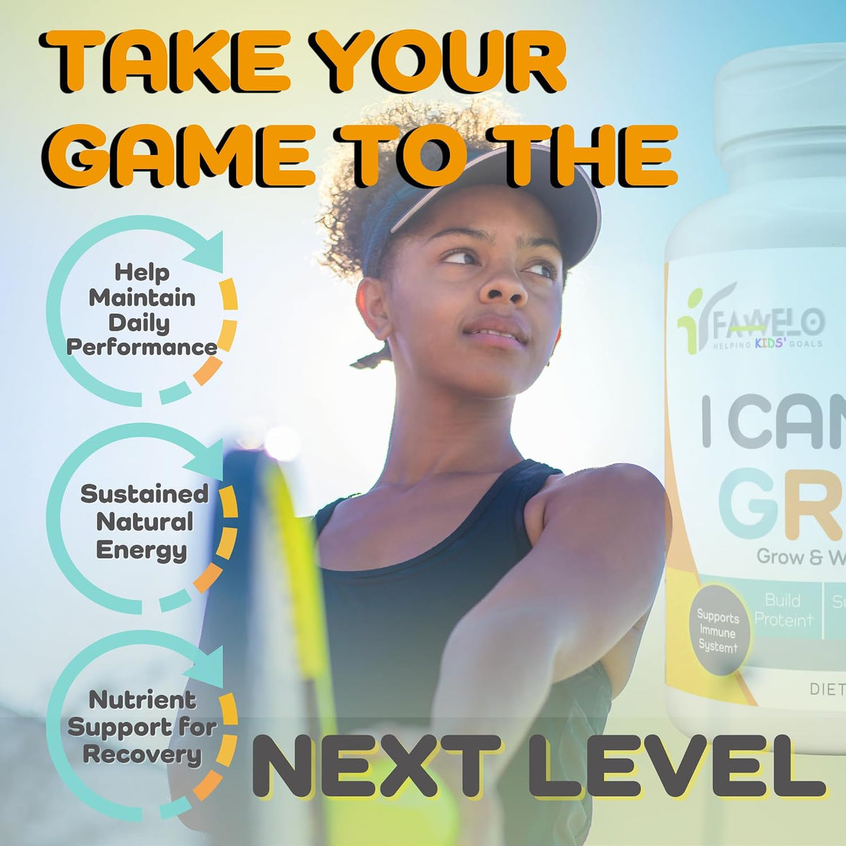 I Can Grow (2 Pack) - for Children 10+ and Teens | Enhances Natural Development | Strength Bone, Muscle & Joints | Immunity & Overall Health | Transparent Ingredients | Made in the USA - görsel 2