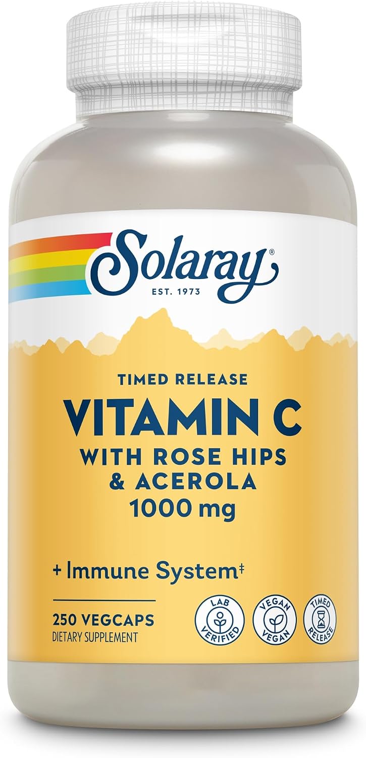 Solaray C Two-Stage Timed Release Supplement, 1000 mg, 250 Tablets - görsel 1