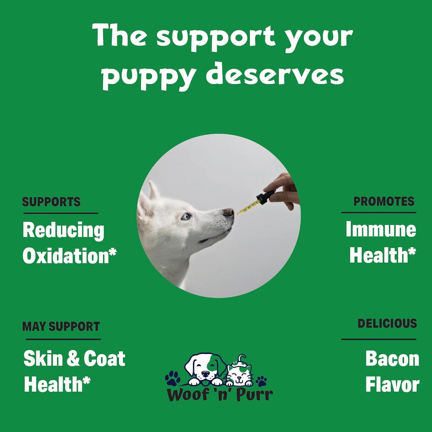 Woof 'n' Purr Vitamin E for Dogs - Liquid Tincture, 30 ml - görsel 3