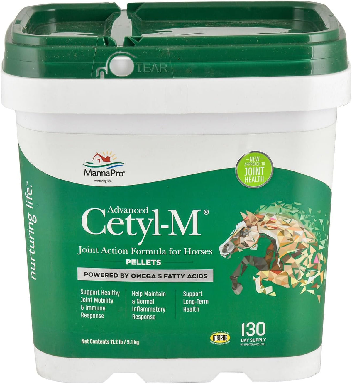 Manna Pro Cetyl-M Joint Supplement for Horses, Omega-5 Fatty Acids, Supports Mobility, Flexibility and Joint Health (5.1 kg) - görsel 9
