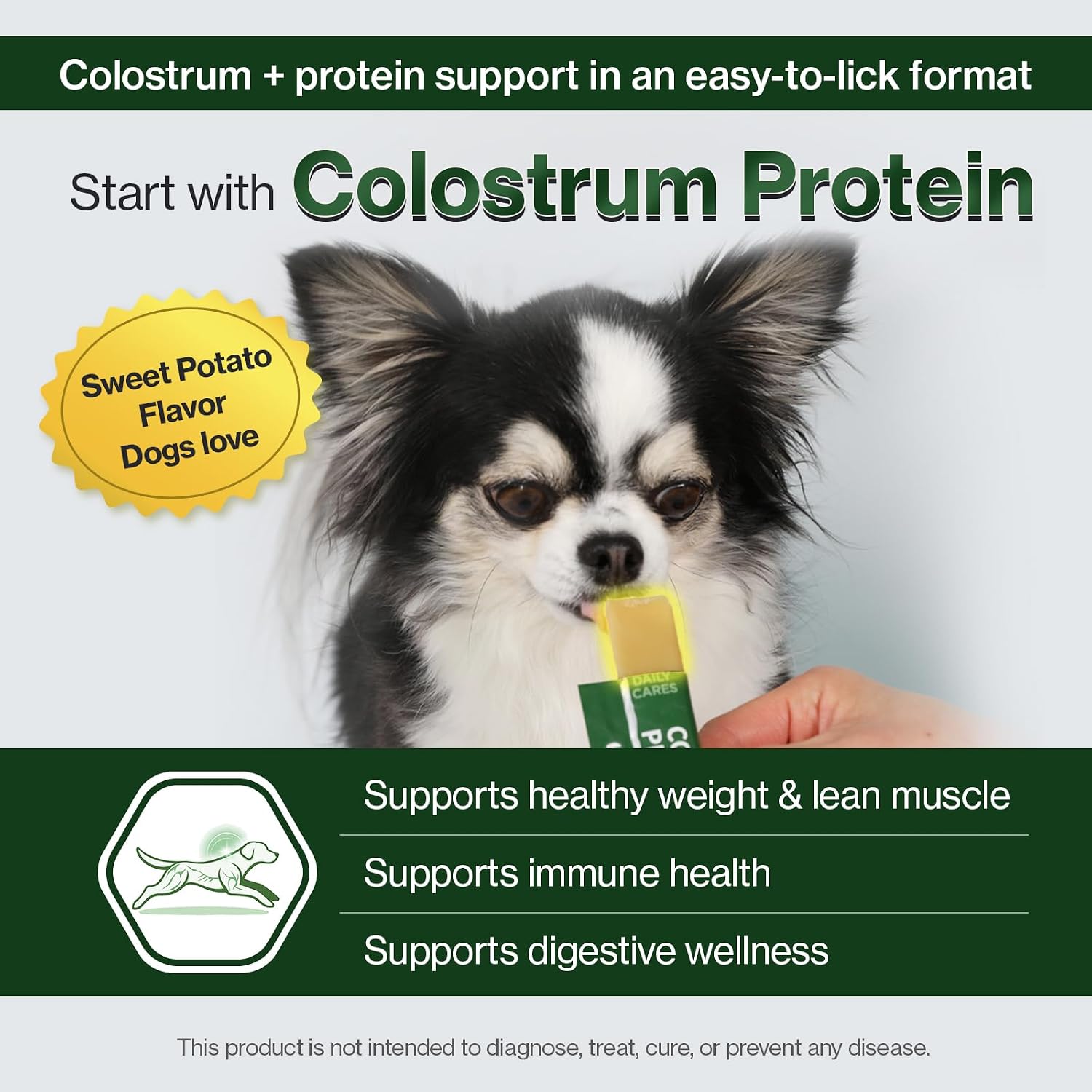 Doctor By Colostrum Protein for Dogs and Puppy – Weight Gain Supplement for Dog - Muscular Strength and Immune System Support with Colostrum, Whey Protein Isolate, Goat Milk – 30 Tubes - görsel 3