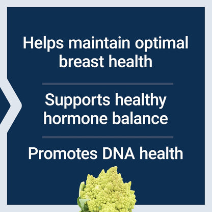 Life Extension Breast Health Formula - Hormone Balance Supplement with Broccoli Extract, Soya Isoflavones, Indole-3-Carbinol, and Flaxseed Lignans - 60 Capsules
