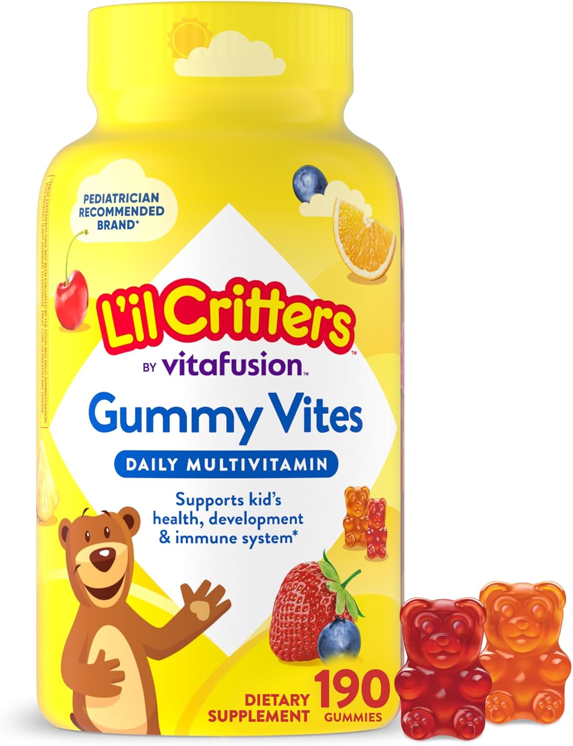 L'il Critters Gummy Vites Kids Multivitamin | 190 Gummies - görsel 1
