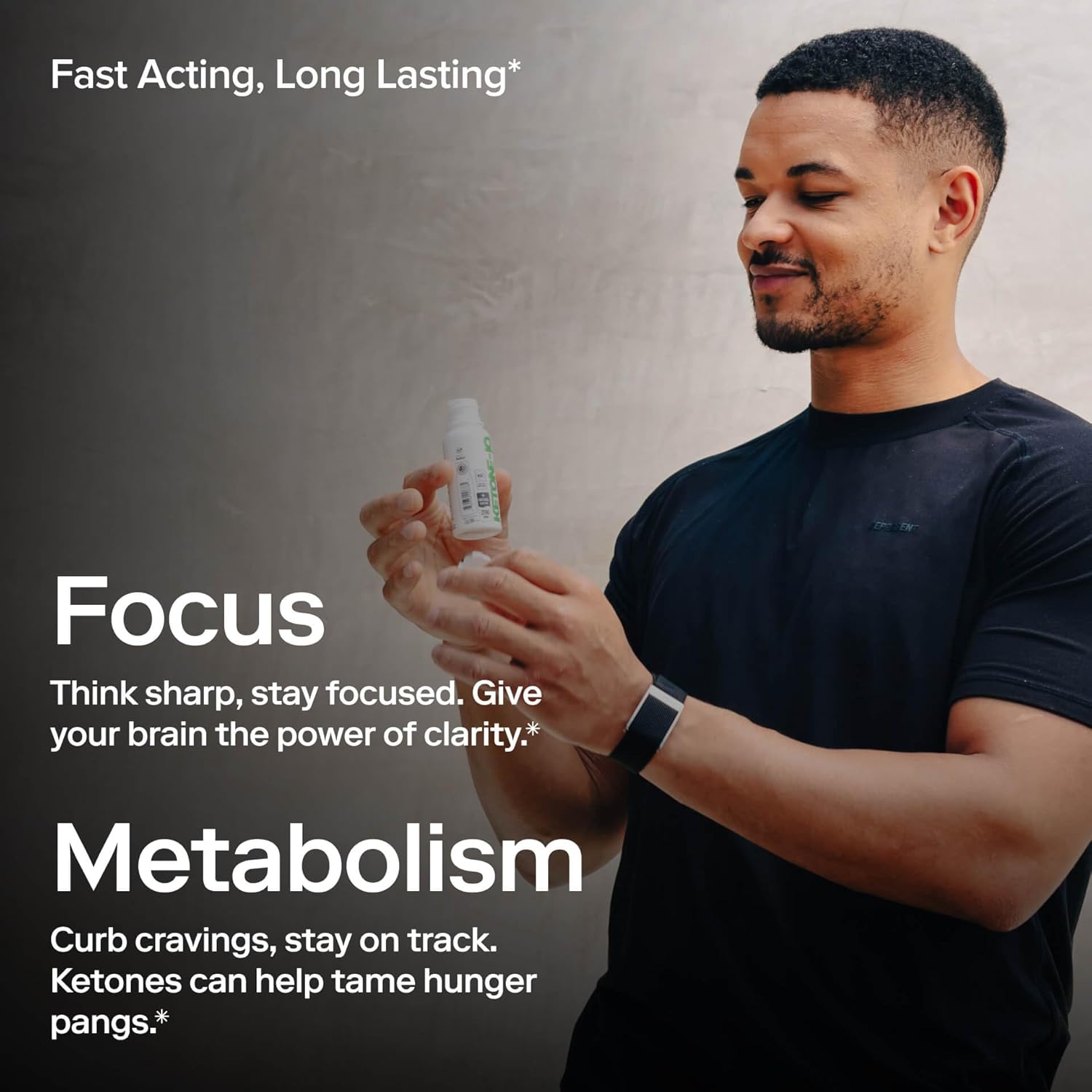 Ketone-IQ Caffeine Energy Shots – 5g Ketones, 100mg Green Tea Caffeine, B Vitamins, 24 Pack (Peach) - görsel 3