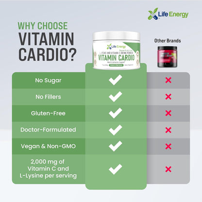 Life Energy High-Dose Vitamin C & L-Lysine Drink Mix - Passion Fruit & Lime, 210g