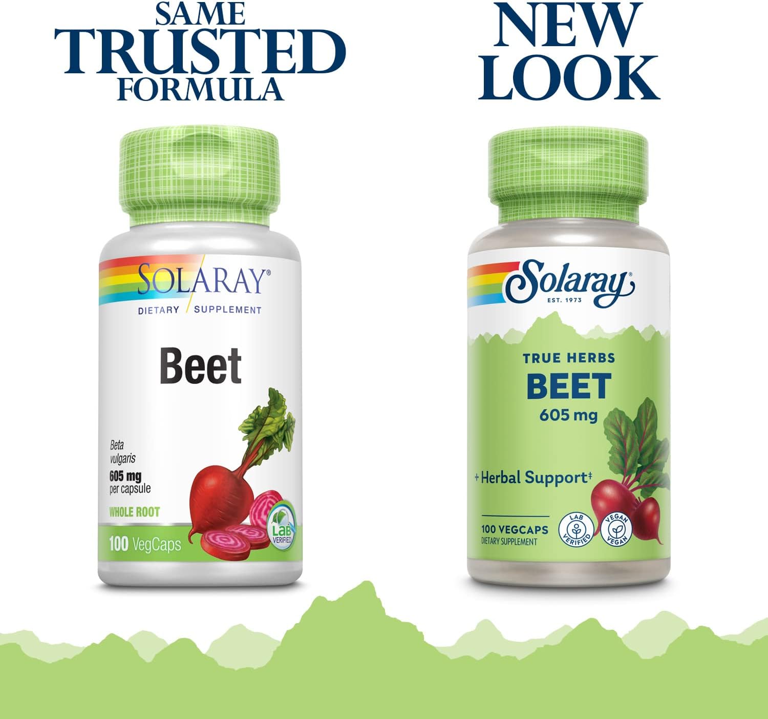 SOLARAY Beetroot 605mg | Cardiovascular & Athletic Performance Support | Non-GMO | Vegan | 100 Veg Capsules - görsel 2