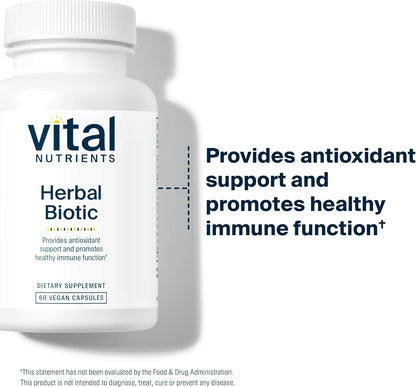 Vital Nutrients Herbal Biotic - Herbal Immune Support & Antioxidant Supplement, 60 Capsules