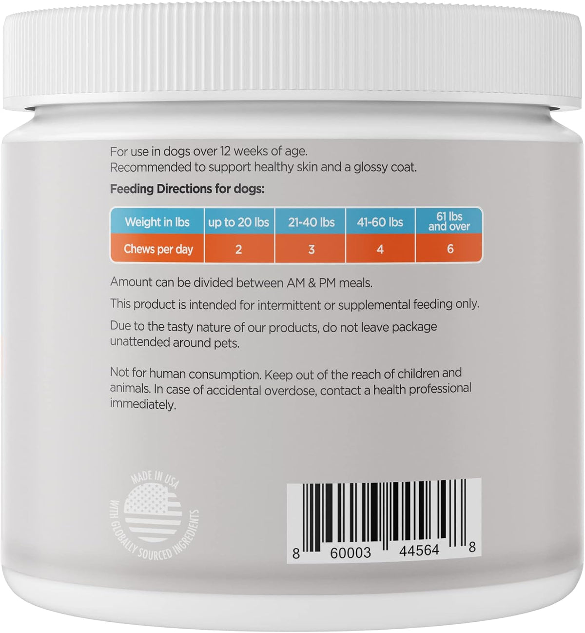PawMedica Omega-3 for Dogs - Skin and Coat Supplement with Fish Oil - Omega-3 6 9 Chews for Allergies - görsel 6