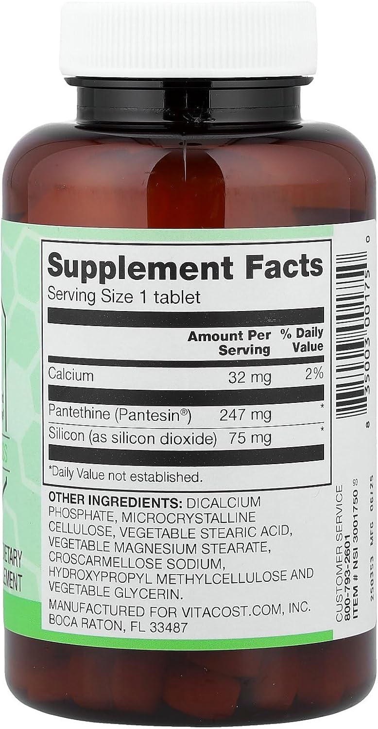 Vitacost Synergy Pantethine, 120 Tablets - görsel 2