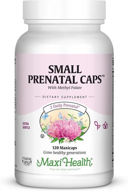 Maxi Health Prenatal Vitamins with Methyl Folate – 60 Capsules