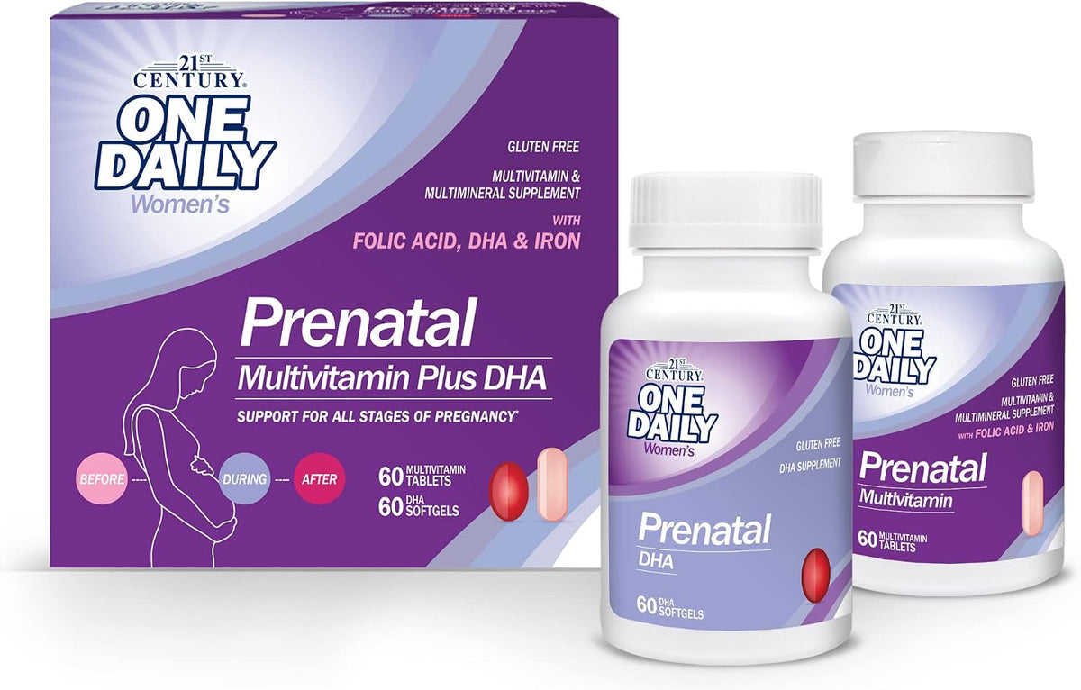 21st Century Antenatal with DHA - 120 Tablets & Softgels - görsel 1
