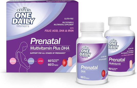 21st Century Antenatal with DHA - 120 Tablets & Softgels