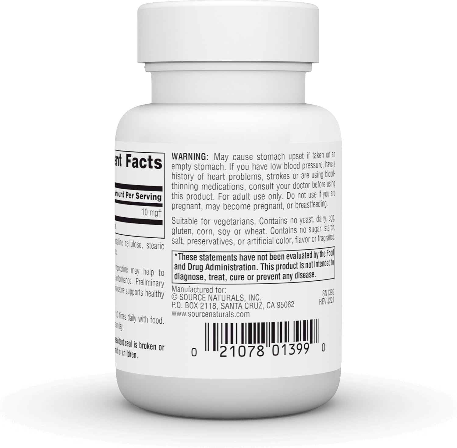 Source Naturals Vinpocetine Tablets, 10 mg, 120 Tablets - görsel 3